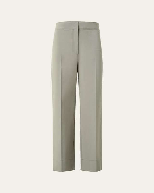 Chieko Cropped Bi-Stretch Cotton Pants